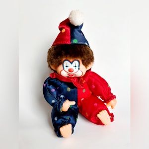 Corky Clown vintage stuffed clown doll (RARE)